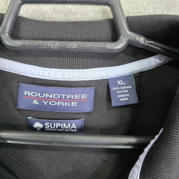 Mens Roundtree & Yorke Polo Shirt Supima Cotton Short Sleeve Size XL - Picture 3 of 7